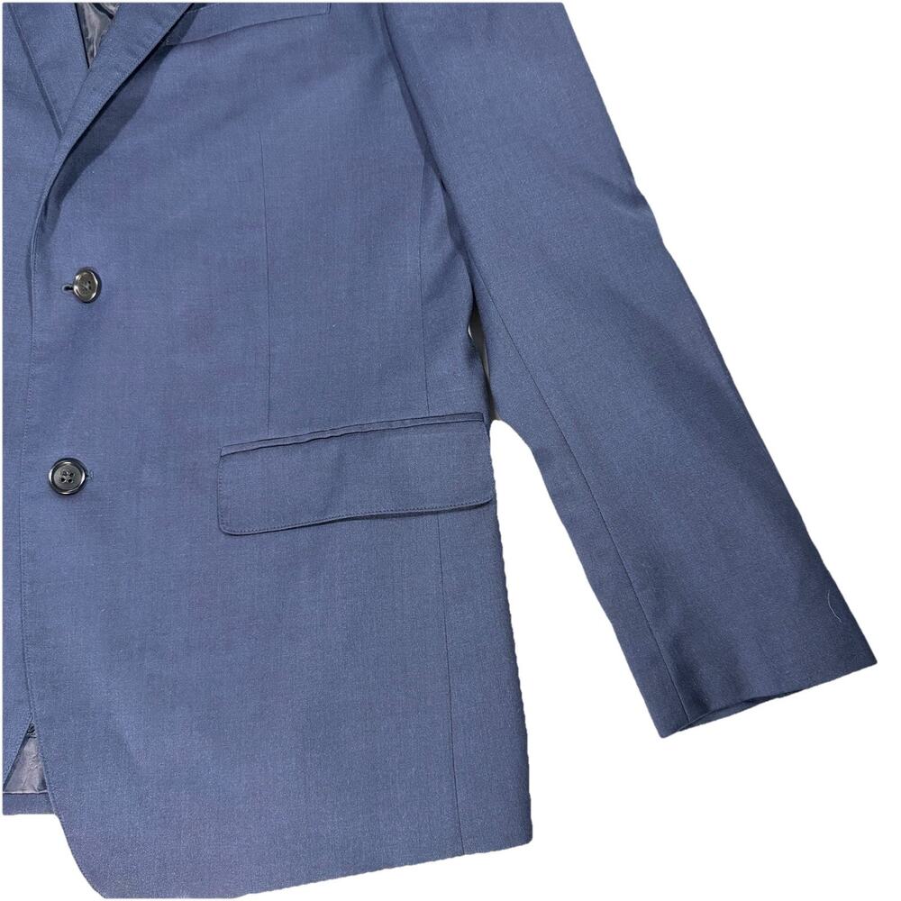 Bonobos Slim Fit Navy Wool Stretch Blazer Sport Coat 2 Button Jacket 42R Men's - Picture 4 of 10